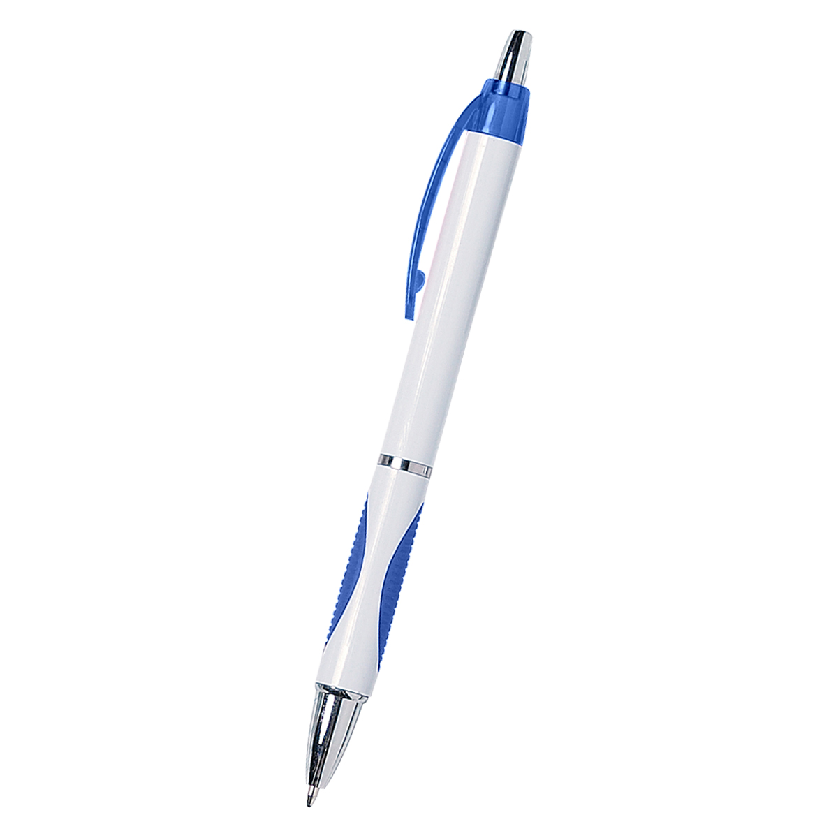 WHITE WITH BLUE