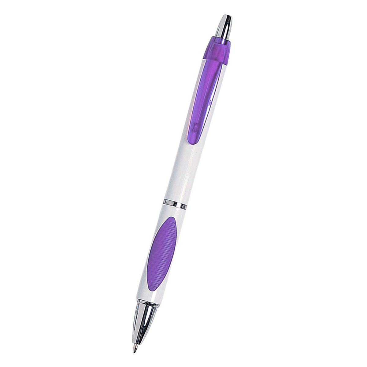 WHITE WITH PURPLE