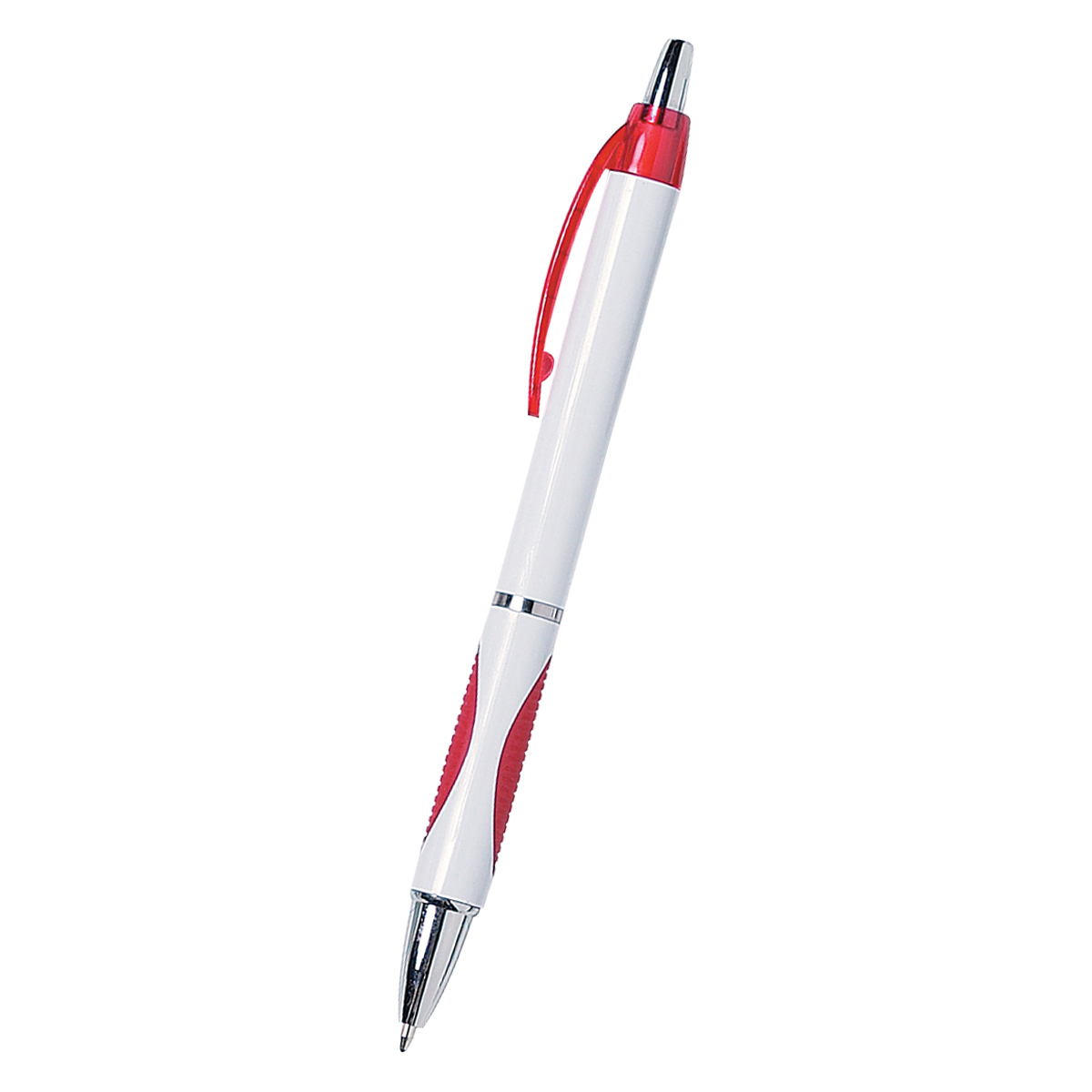 WHITE WITH RED