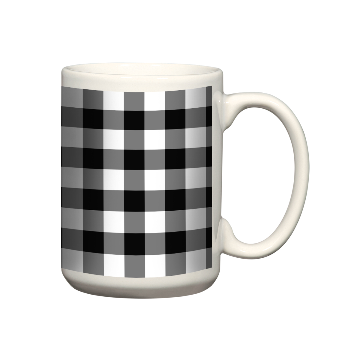 WHITE WITH BLACK