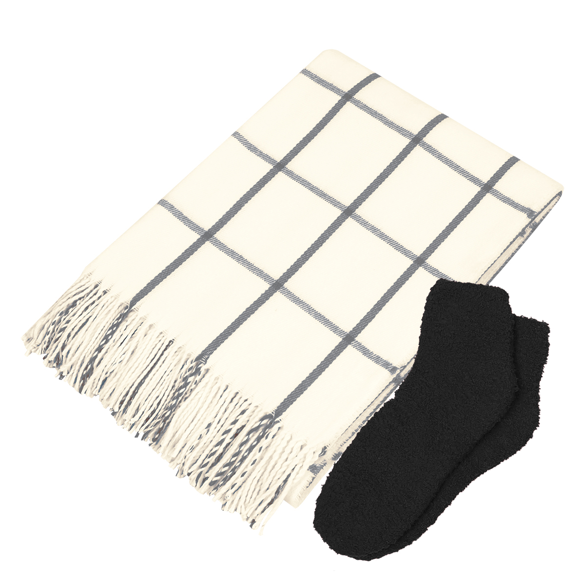 WHITE WITH GRAY
