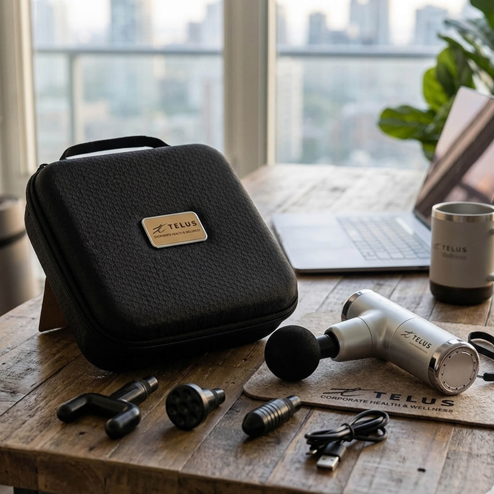 Massage Gun with Zip Case Packaging