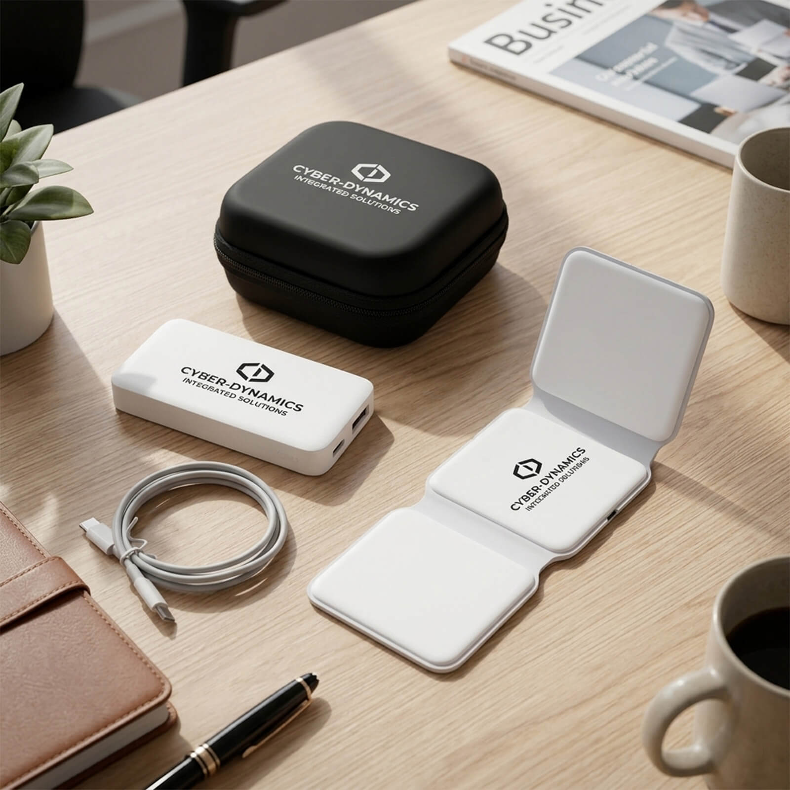 Chi-Charge Stack and Wall Charger in Zipper Case
