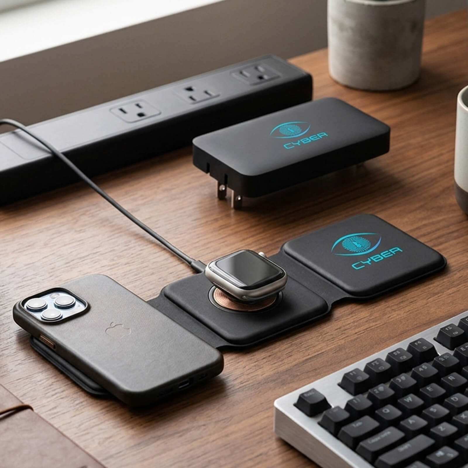 Chi-Charge Stack and Wall Charger In Branded Packaging