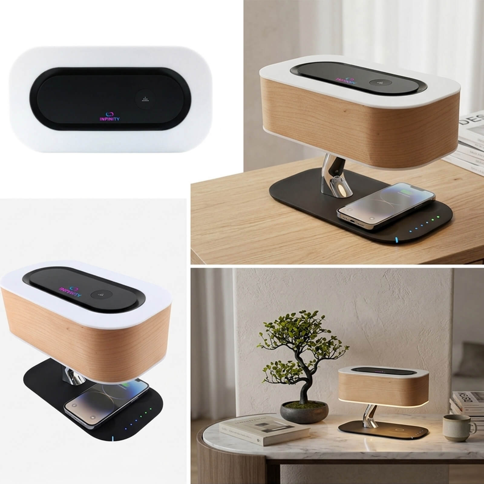 Bonsai Tree Light with Wireless Speaker and Charger