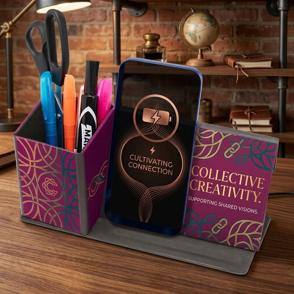 Chi-Charge Wireless Charging Desk Organizer