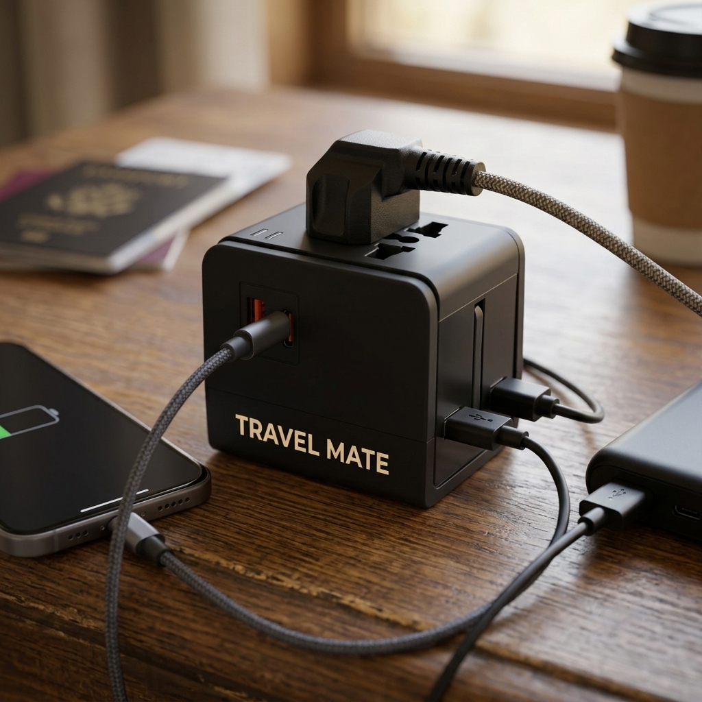 20W Universal Travel Adapter with Type-C