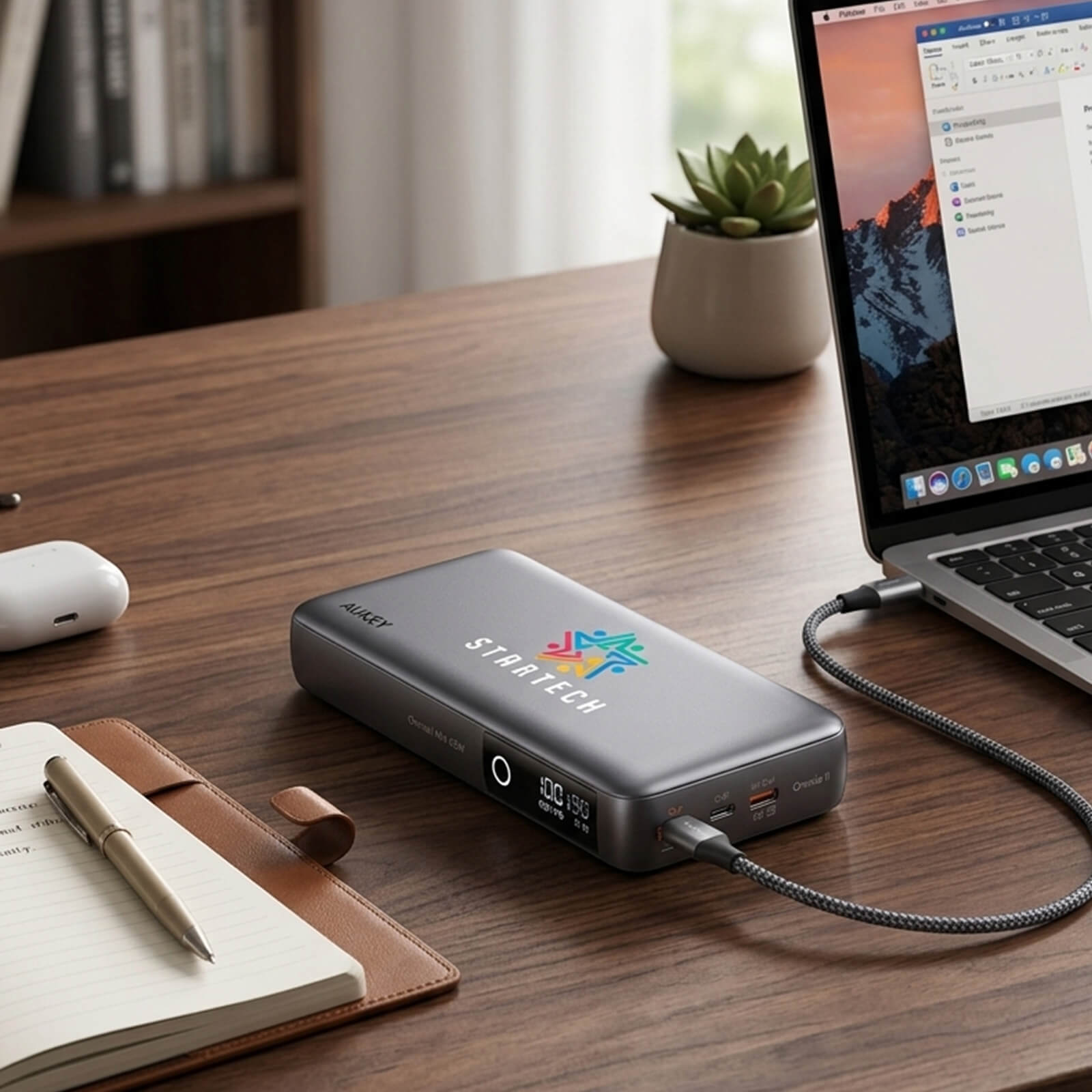 Aukey 65W 20,000mAh Laptop Power Bank