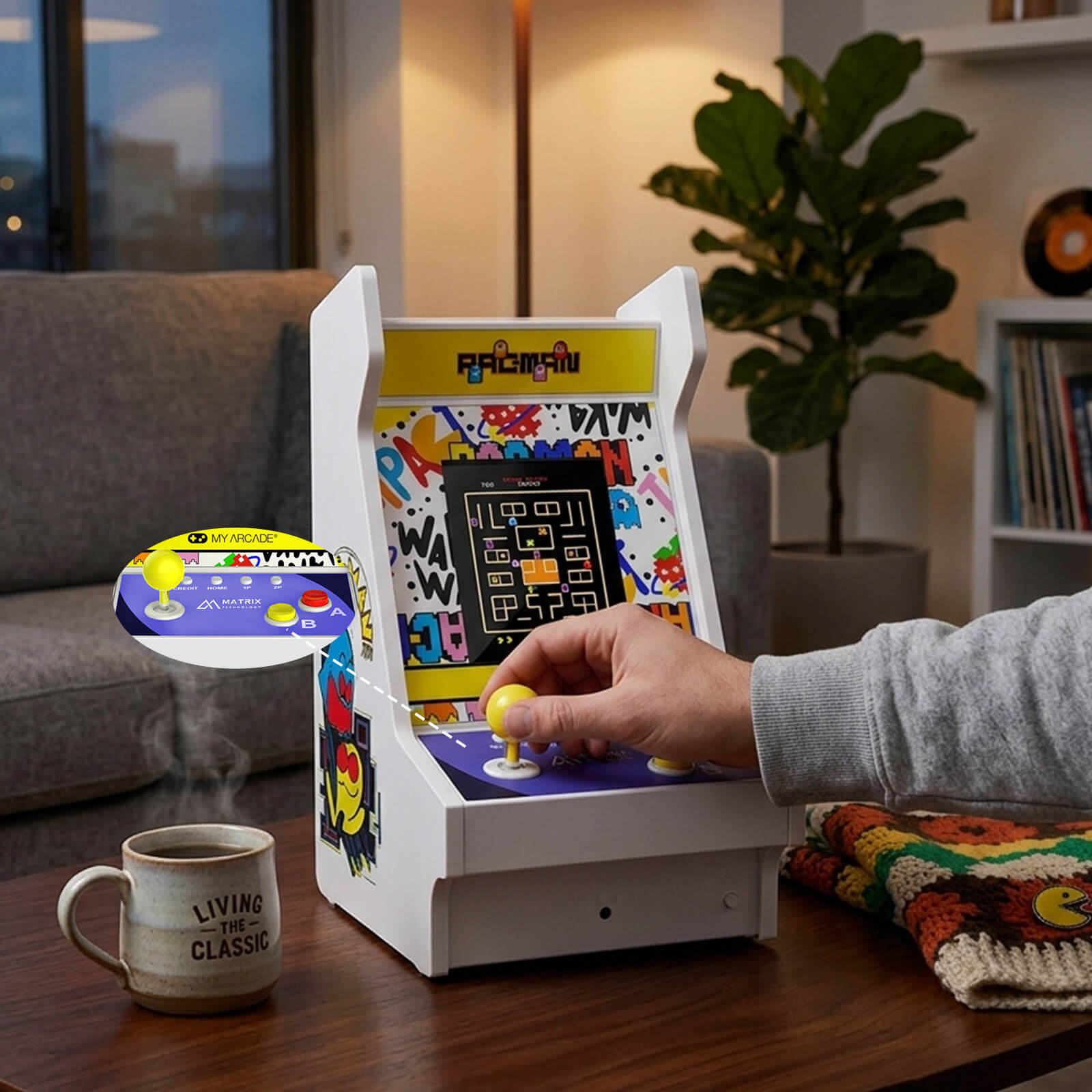 PAC-MAN 45TH ANNIVERSARY MIGHTY PLAYER PORTABLE RETRO ARCADE by My Arcade®