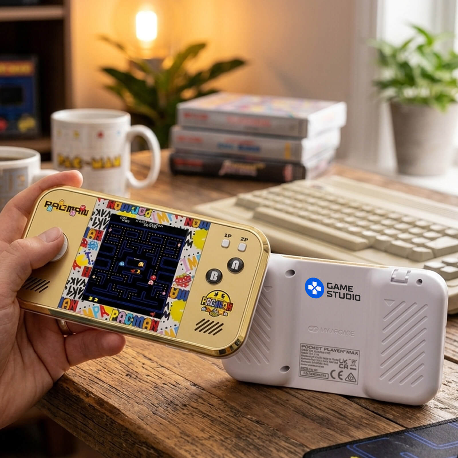 PAC-MAN 45th Anniversary Pocket Player Max Portable Gaming System by My Arcade®