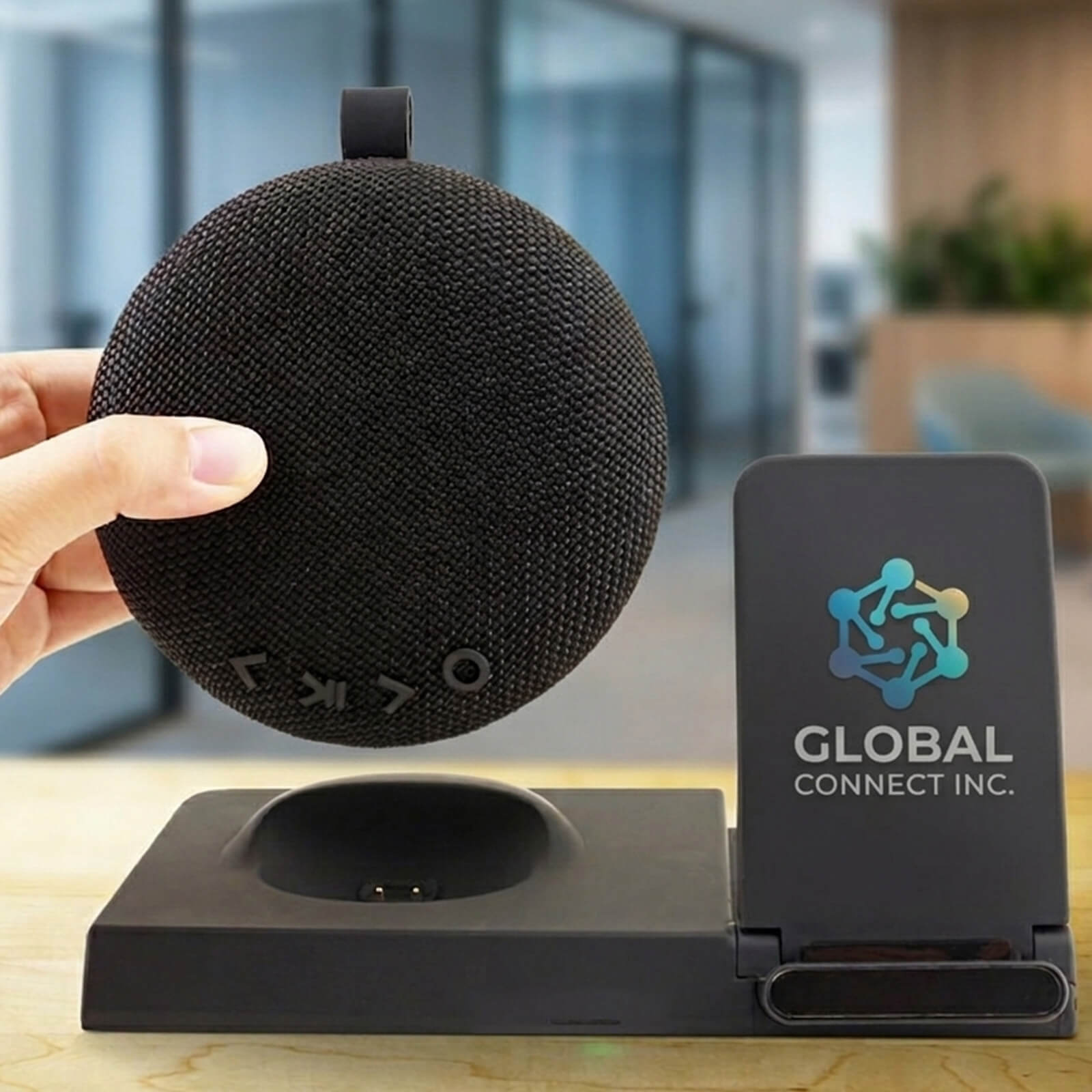 Chi-Charge Beethoven - Desktop Wireless Speaker and Charging Power Station
