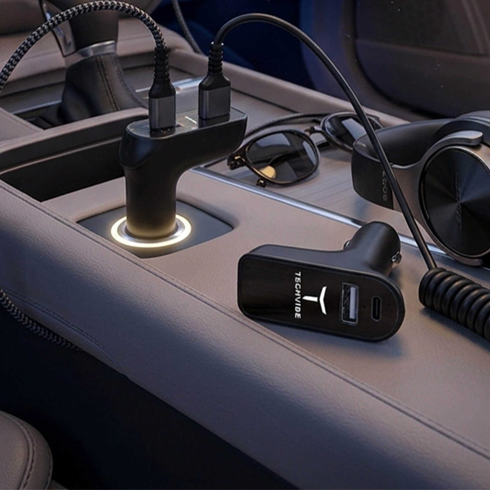Rescue Car Charger with Type-C