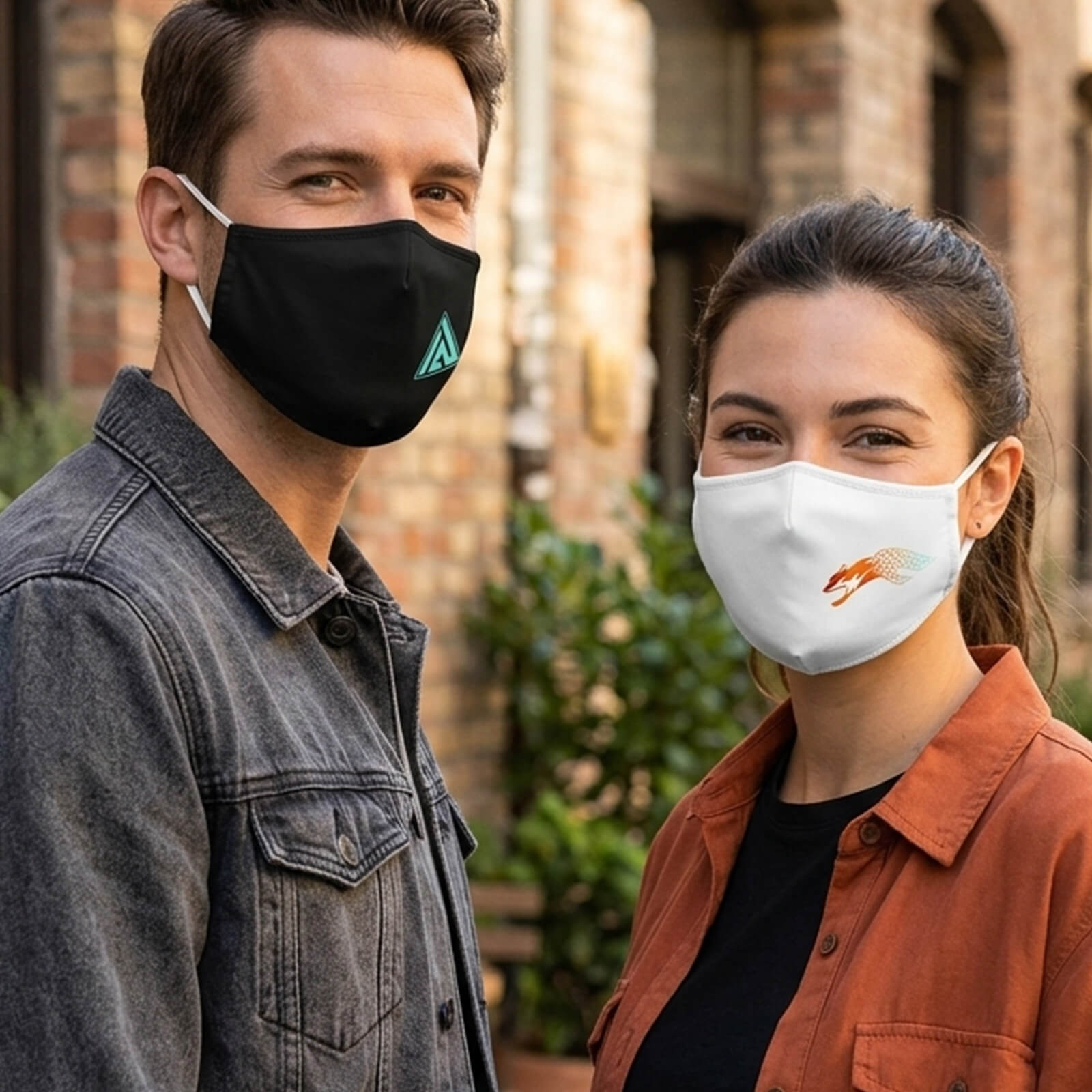 Branded Cloth Mask with Full-Color Logo
