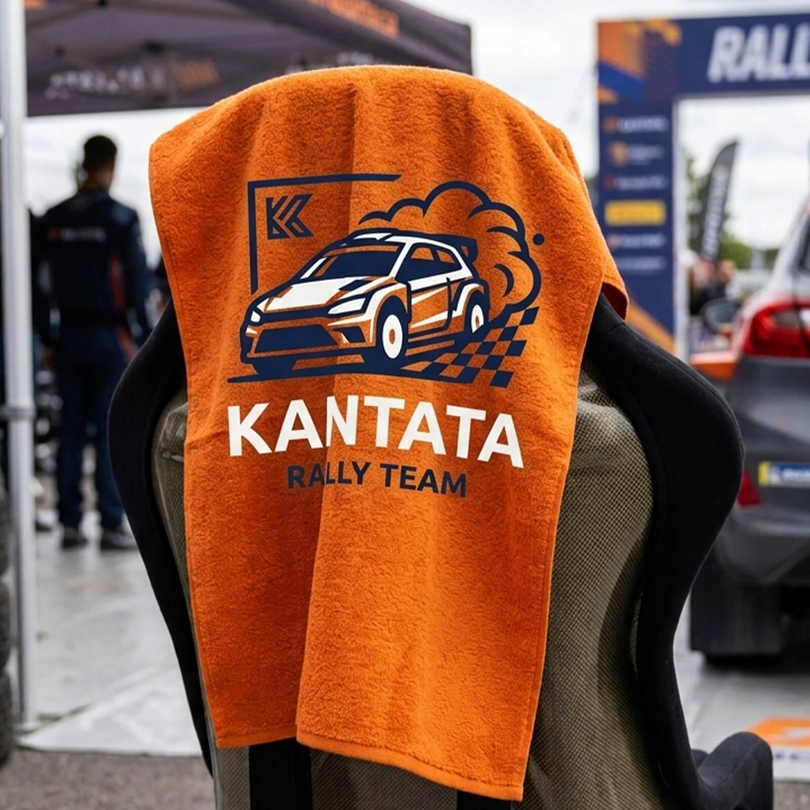 Rally Towel - Full Color Dye Sublimated 11"x18" 100% Poly, Terry Microfiber Towel, Serged