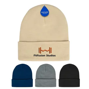 Polyana Fiber Knit Cuffed Beanie