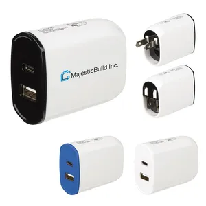 UL Listed 2-In-1 USB Type-C Wall Adapter
