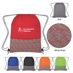 Bitmap Drawstring Backpack
