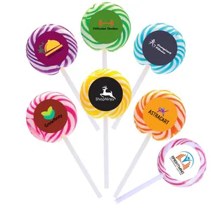 SWIRL LOLLIPOP WITH ROUND LABEL