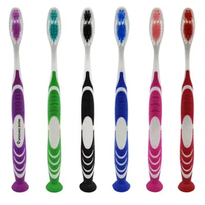 Stand Up Suction Toothbrush With Tongue Scraper