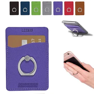 Tuscany™ Cell Phone Card Holder with Metal Ring Stand