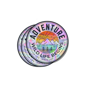 Custom Holographic Stickers - 1 in x 1 in