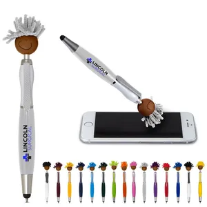 Multicultural MopToppers Screen Cleaner with Stylus Pen