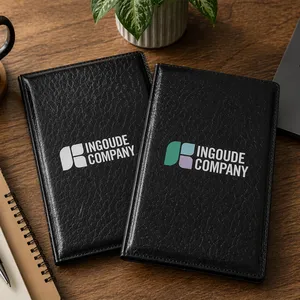 Leather Look Padfolio With Sticky Notes & Flags
