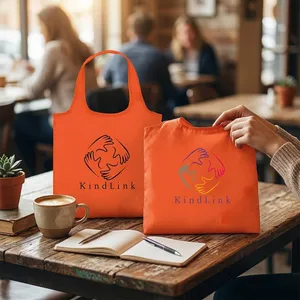 Foldable Drawstring Tote Bag