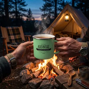 16 Oz. Enamel Campfire Mug