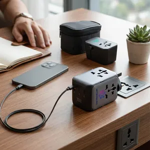 Universal Travel Adapter 70W with Retractable Cable