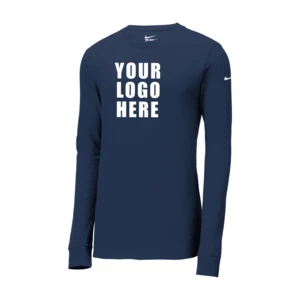 Nike Dri-FIT Cotton/Poly Long Sleeve Tee. NKBQ5230