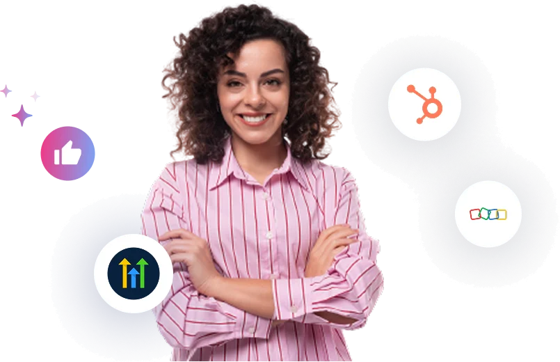 Chatflo Works with HubSpot, zoho, GoHighLevel & more