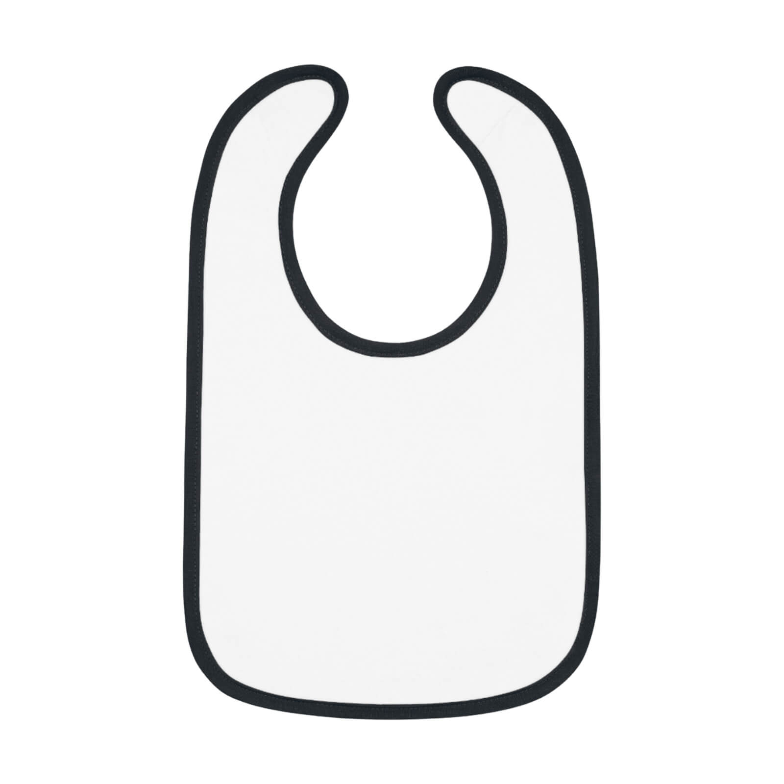 Baby Contrast Trim Jersey Bib Front
