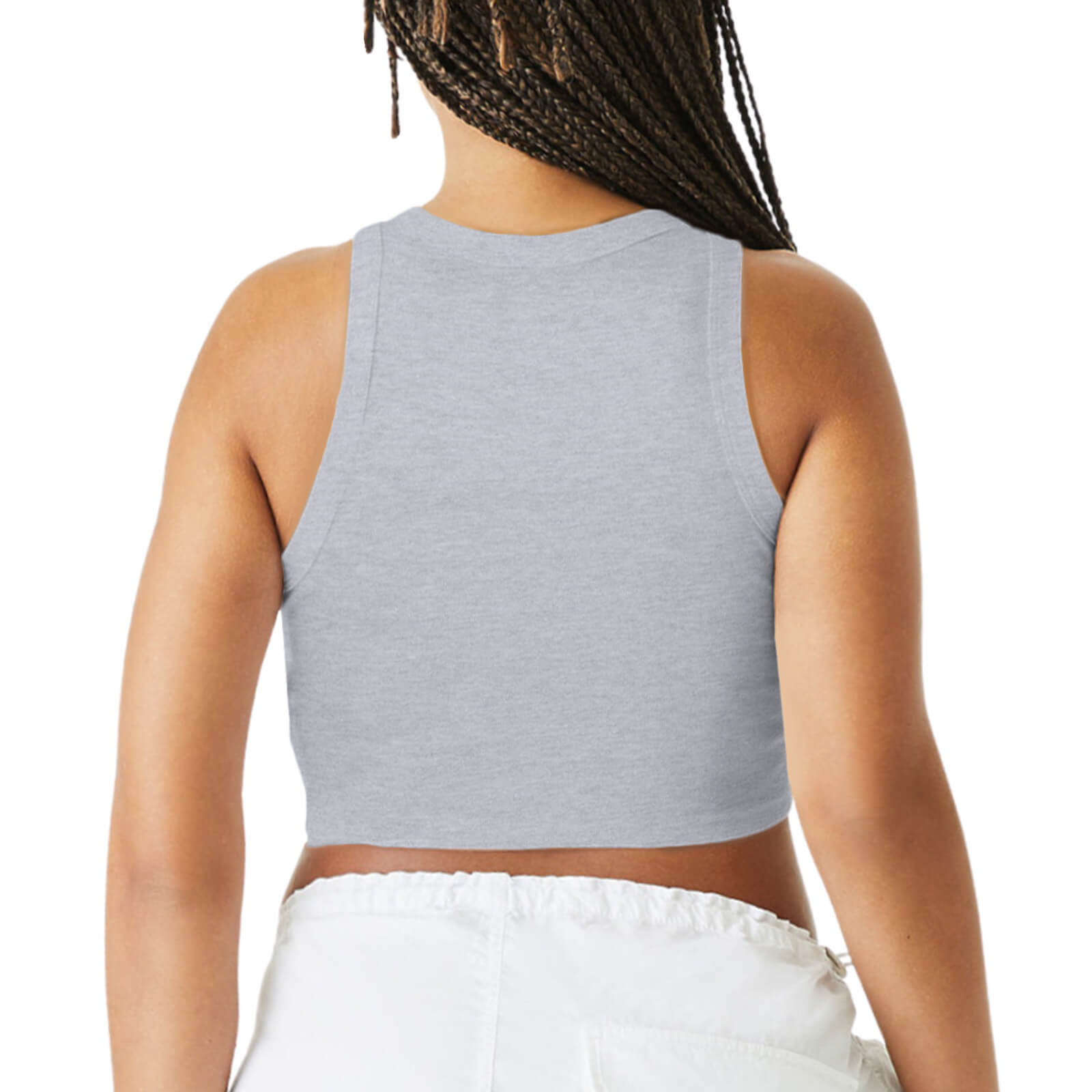 Women's Micro Rib Racer Tank Top Back