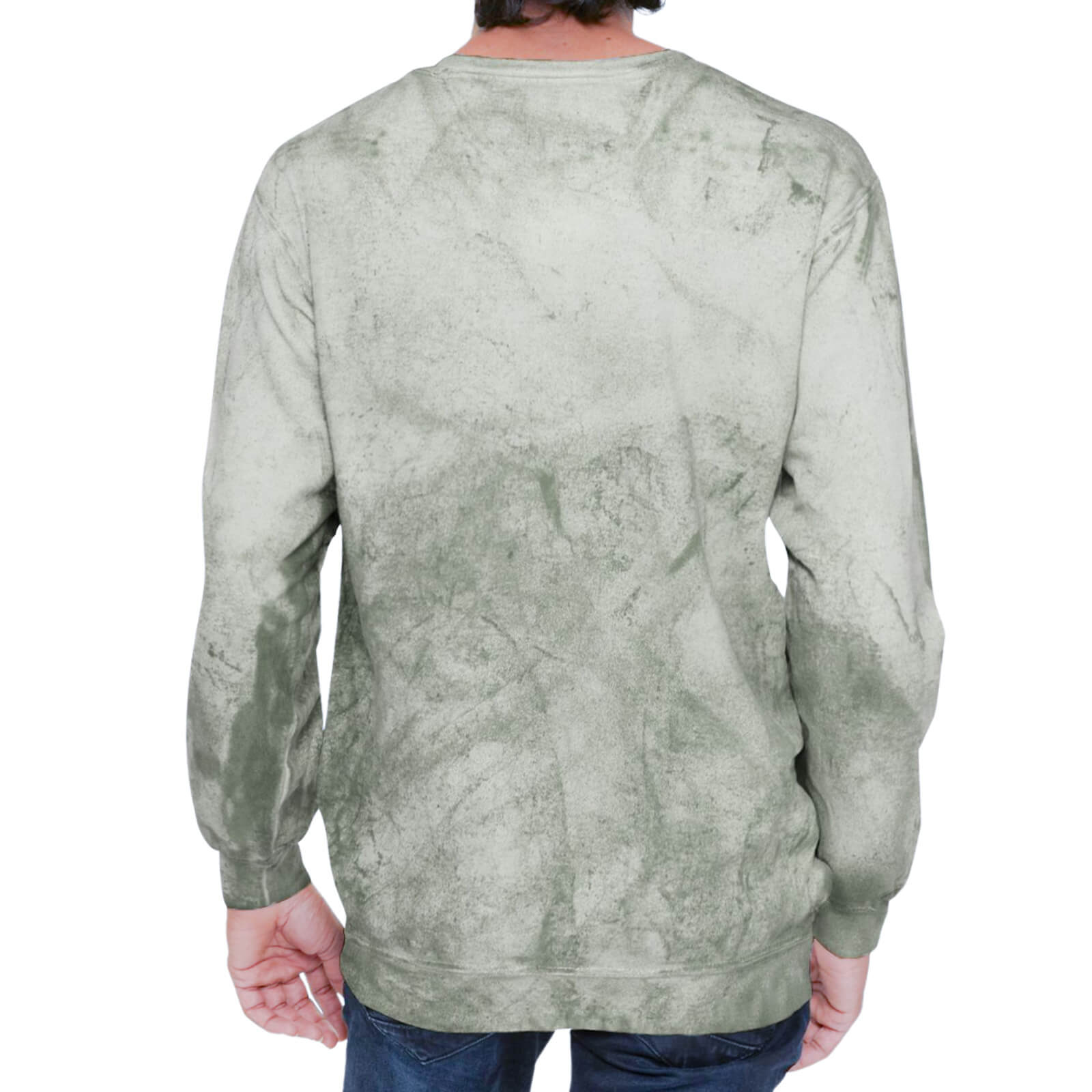 Unisex Color Blast Crewneck Sweatshirt Back