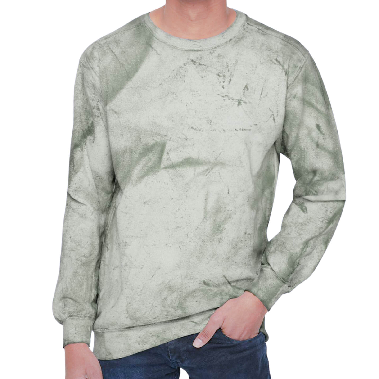 Unisex Color Blast Crewneck Sweatshirt Front