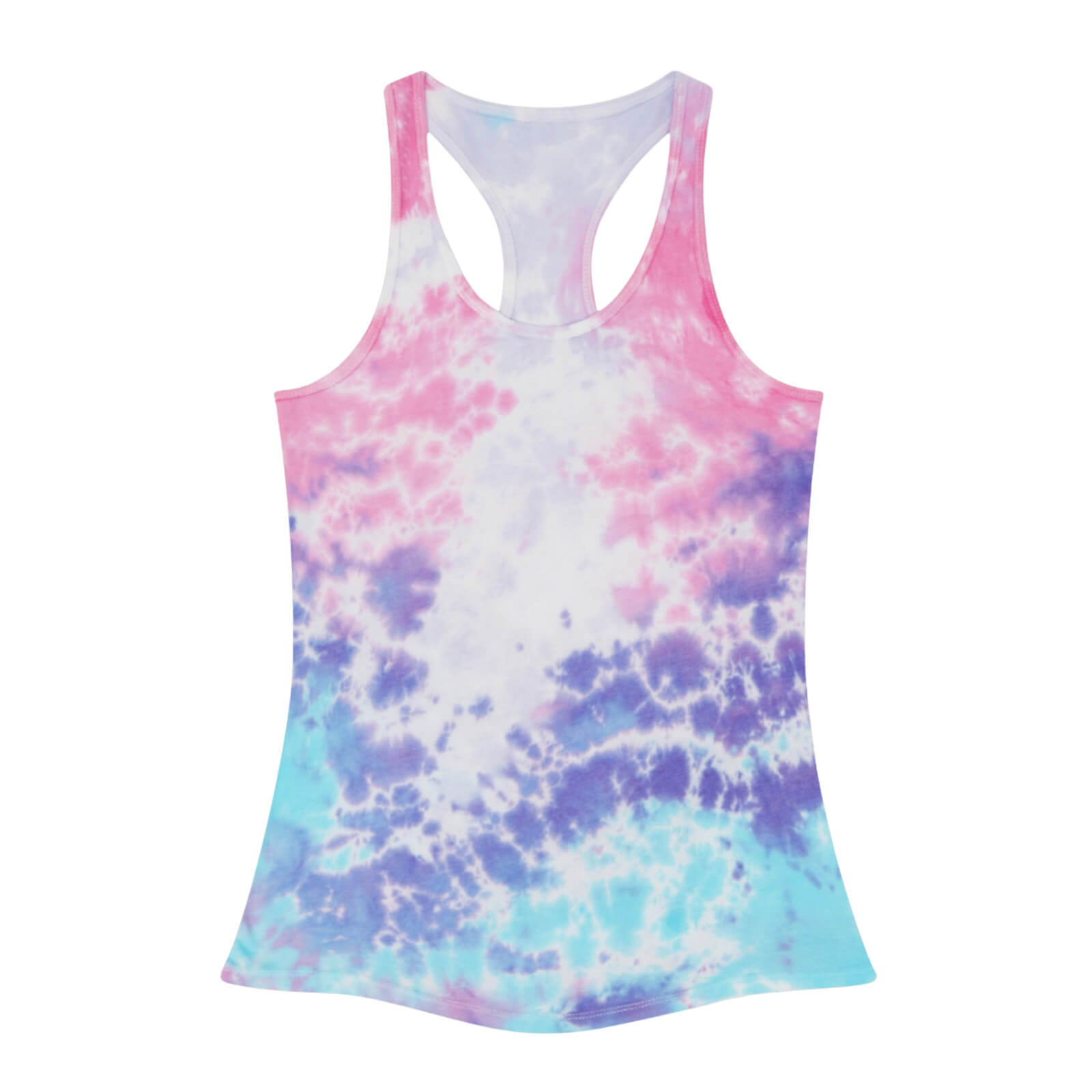 Tie Dye Racerback Tank Top Front