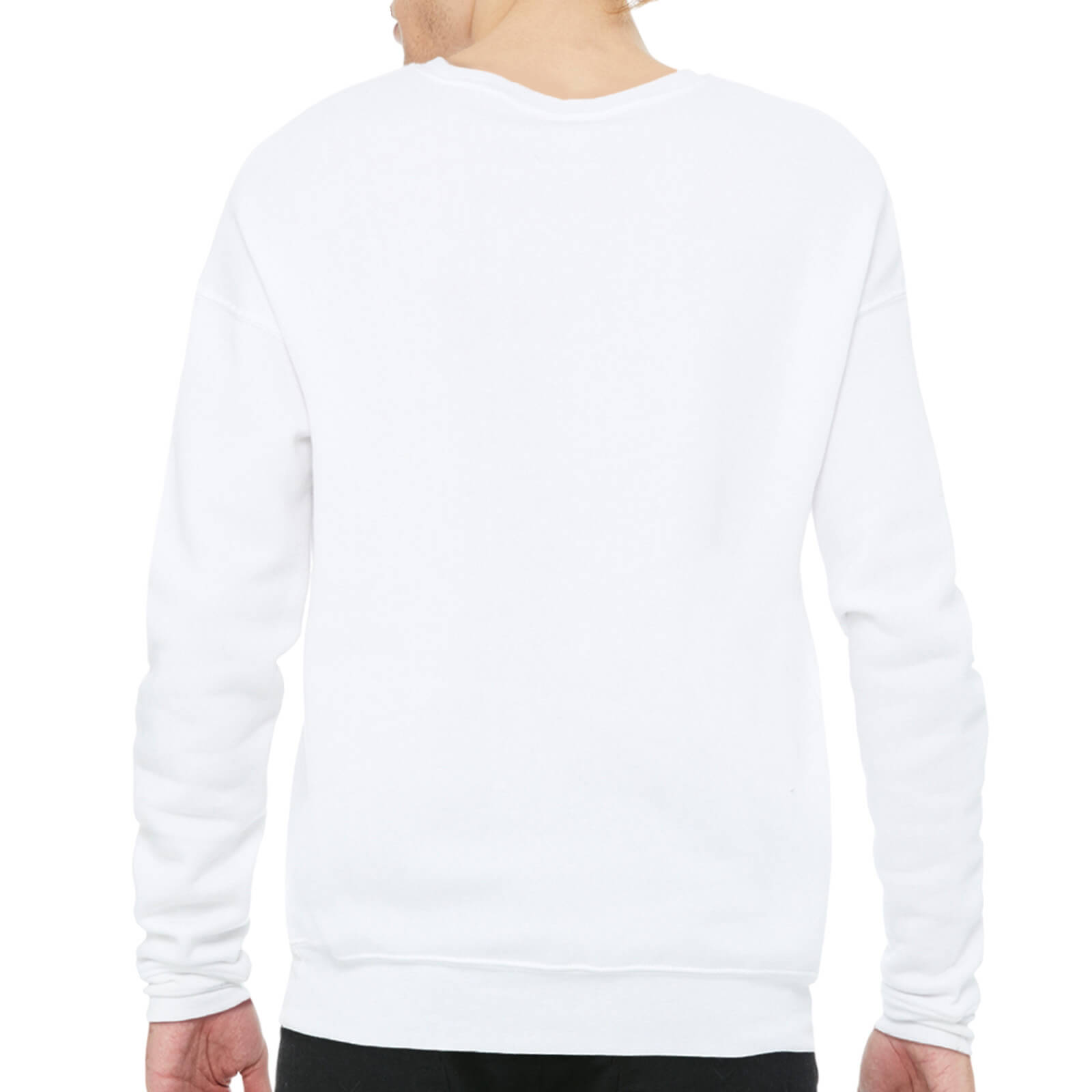 Unisex Drop Shoulder Sweatshirt Back