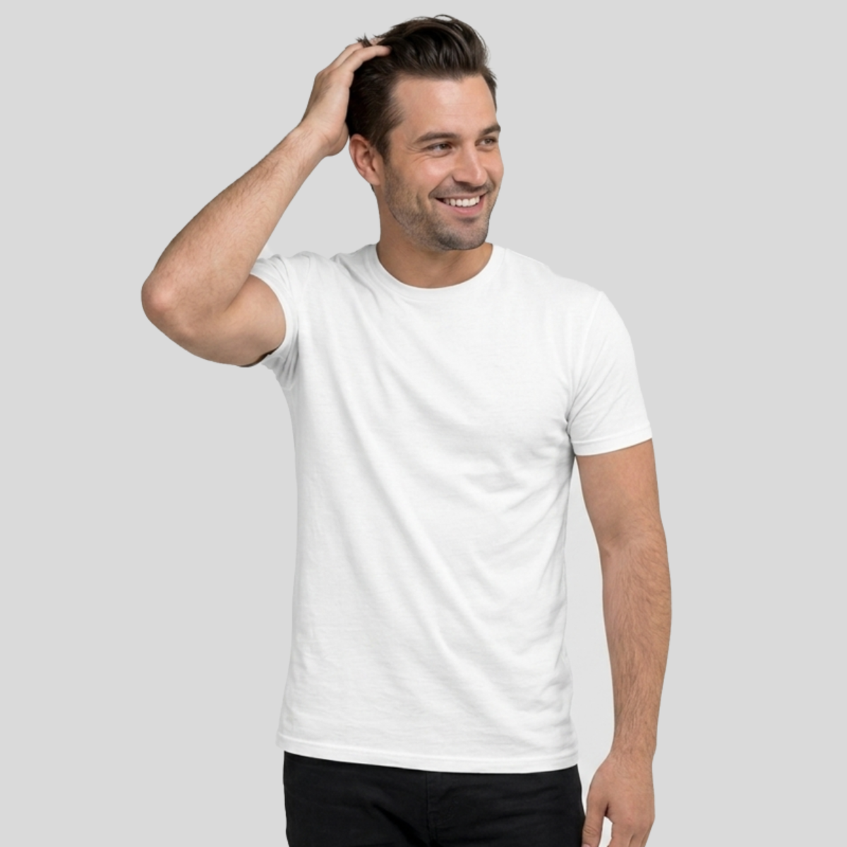 Unisex Cotton Crew Tee Front