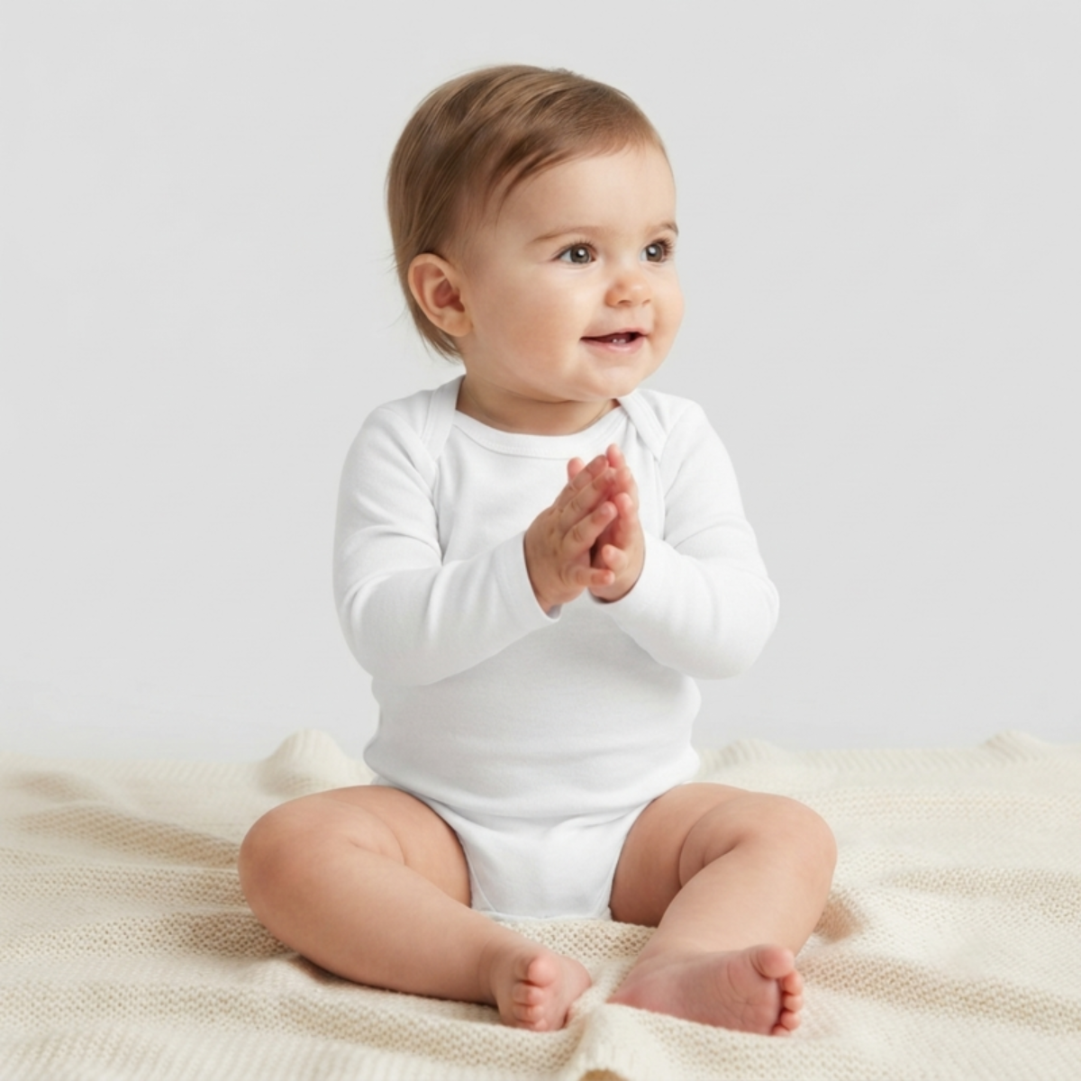 Infant Long Sleeve Bodysuit Front