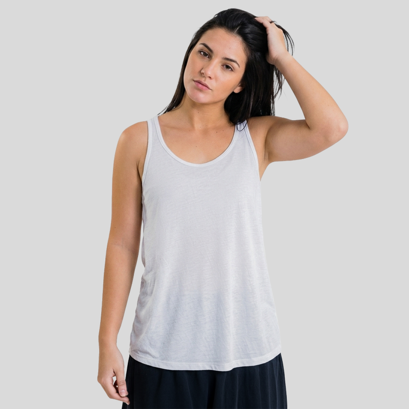 Women's Flowy Racerback Tank Front