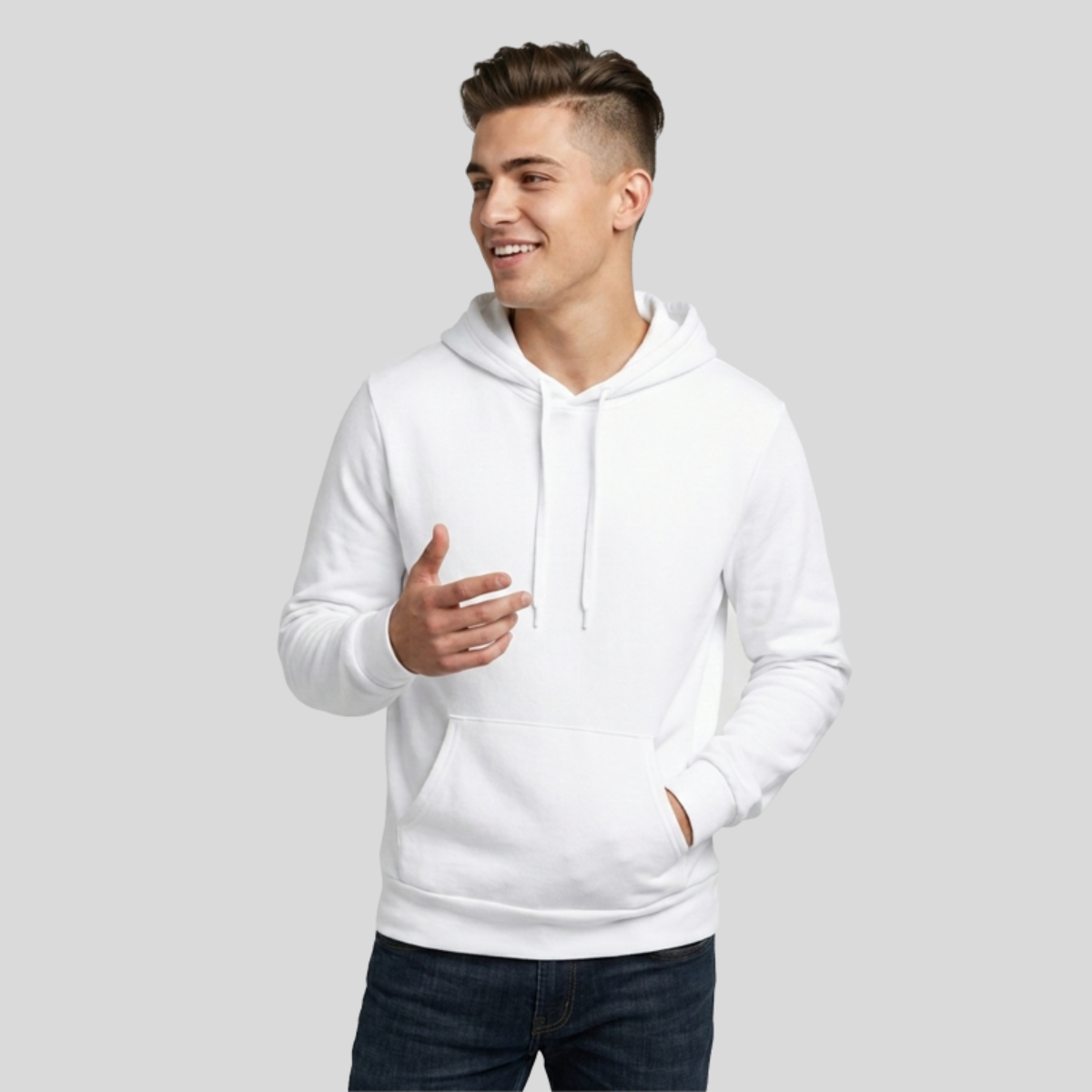 Unisex Sponge Fleece Pullover Hoodie Front