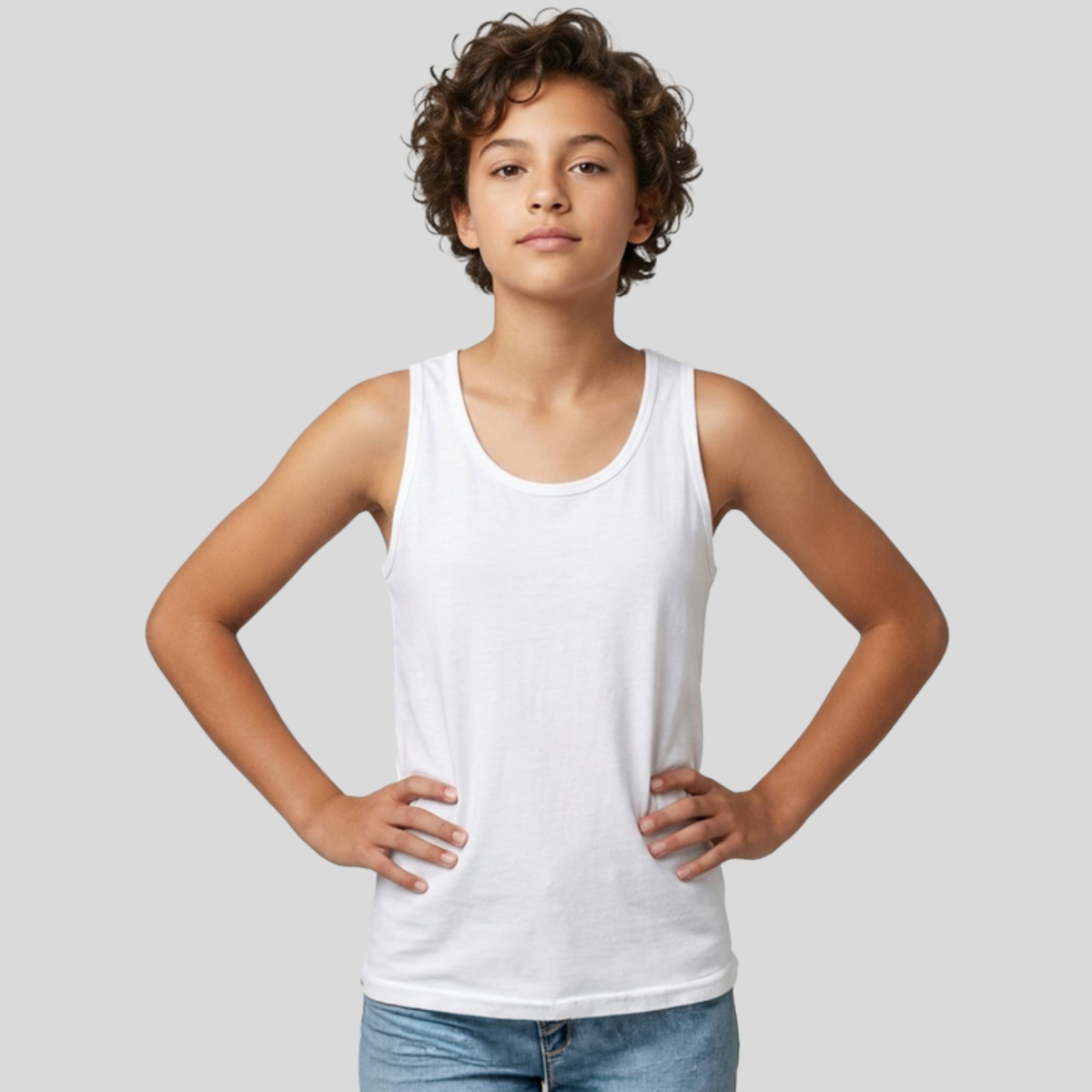 Kid's Jersey Tank Top Front