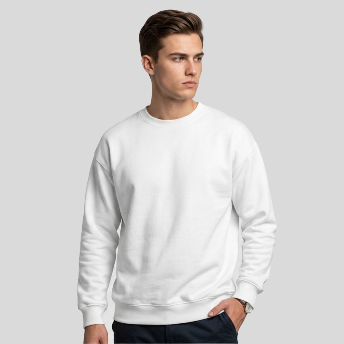 Unisex DryBlend® Crewneck Sweatshirt Front