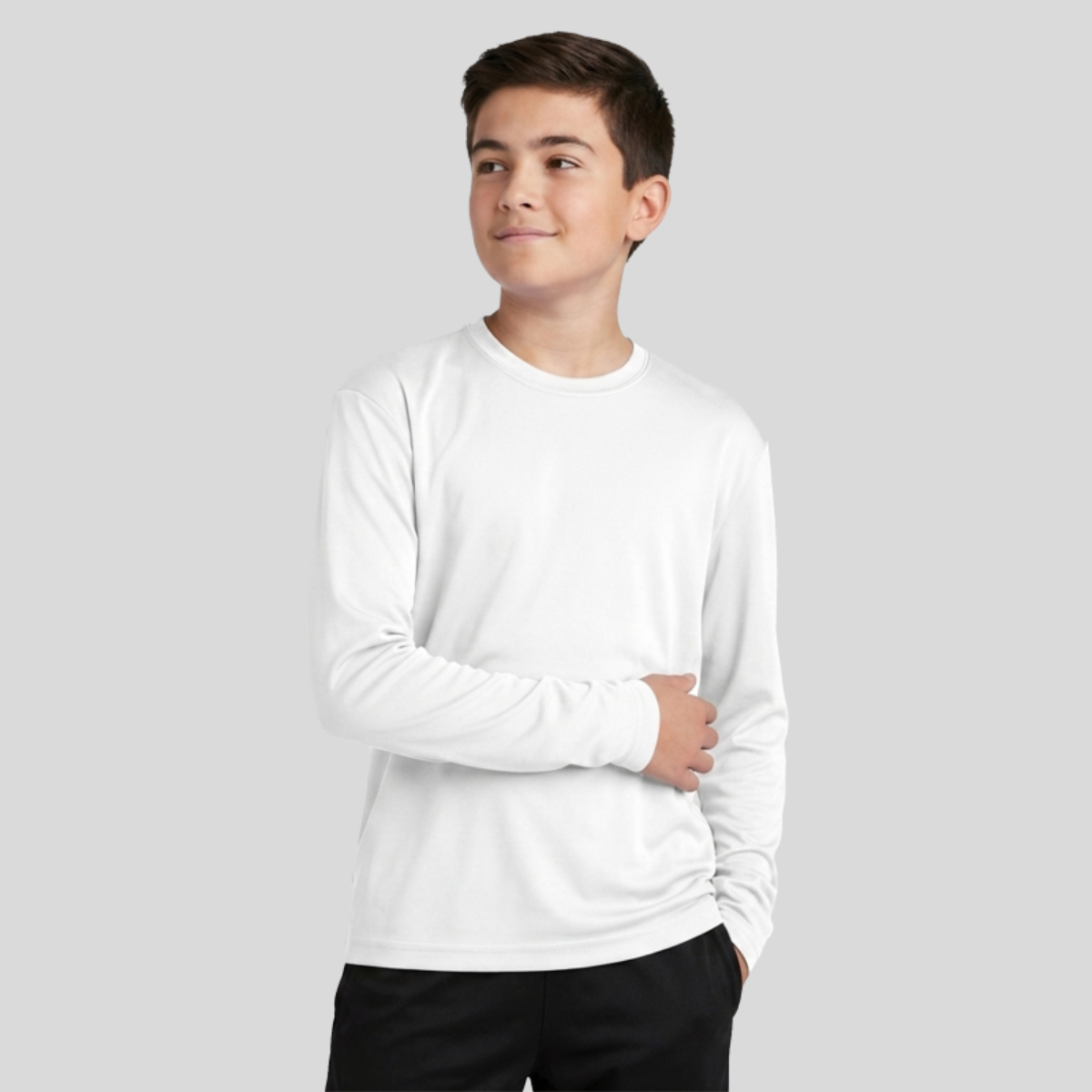 Youth Long Sleeve Competitor Tee Front
