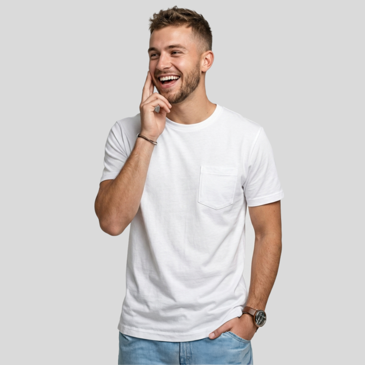 Unisex Pocket T-shirt Front