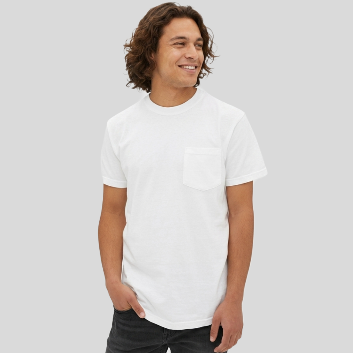 Unisex Garment-Dyed Pocket T-Shirt Front