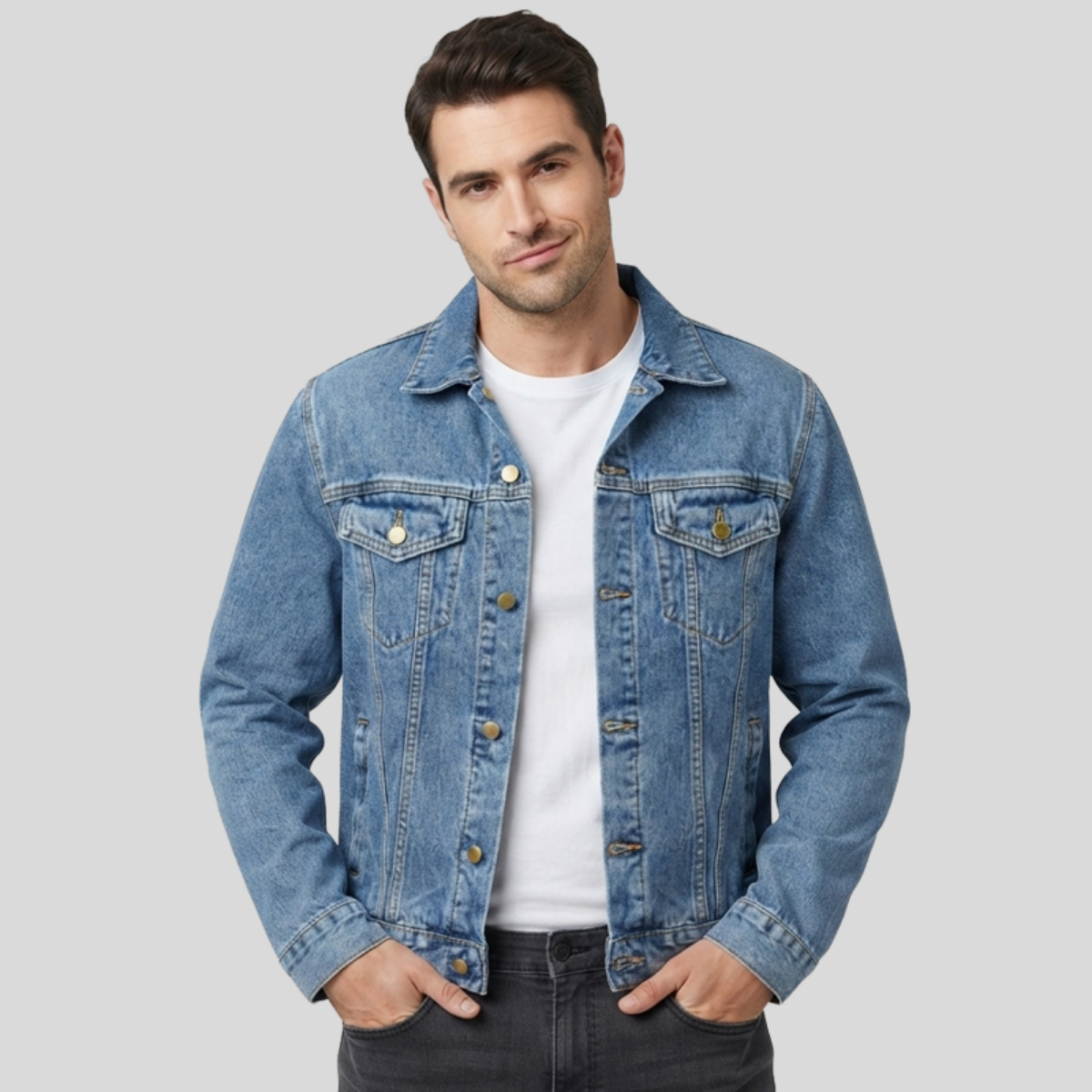 Men's Denim Jacket Front