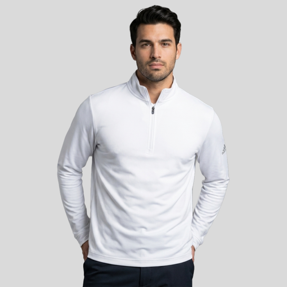 adidas® Quarter-Zip Pullover (Embroidery) Front