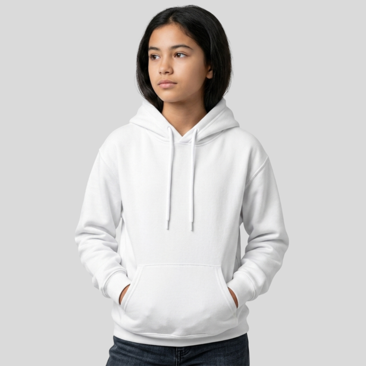 Kids Fleece Hoodie (Embroidery) Front
